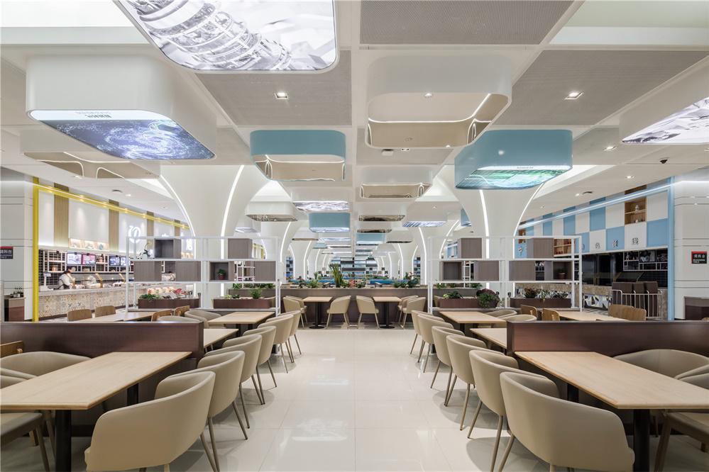 华为深圳D4员工餐厅，走进科技感的世界